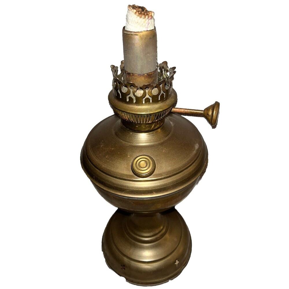 Vintage Otto Muller 18 80 Russian Kerosene Oil Lamp Antique Imperial
